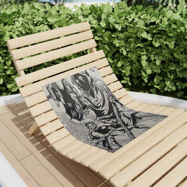 Grim Reaper Beach Towels, Dark Fantasy Pool Towels, Horror Shower Accessories, Unique Spooky Gifts, Halloween Beach Gear - Image 4
