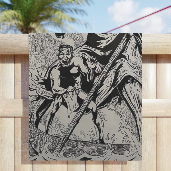 Grim Reaper Beach Towels, Dark Fantasy Pool Towels, Horror Shower Accessories, Unique Spooky Gifts, Halloween Beach Gear - Image 11