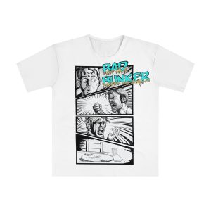 Bad Bunker pizza emotional tee art done by Bam Kay