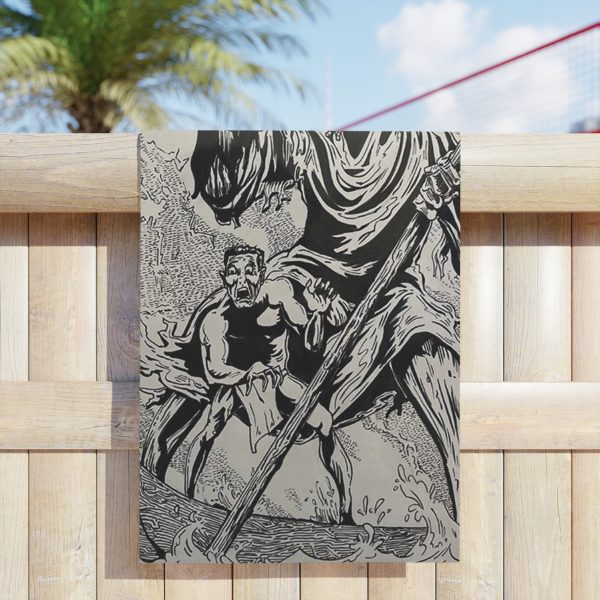Grim Reaper Beach Towels, Dark Fantasy Pool Towels, Horror Shower Accessories, Unique Spooky Gifts, Halloween Beach Gear - Image 7